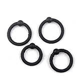 Кільце ерекційне (набір з 4шт.), чорні, насадка на пеніс, насадка на вібратор, кільце на член, фото 4