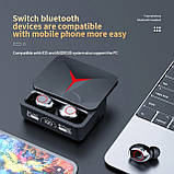 Бездротові Bluetooth-навушники світодіодні  M90 True Wireless Earbuds спортивні  ігрова гарнітура, фото 6