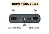 Корпус Повербанк 8*18650 вихід 2xUSB 5V 2A вхід 5V 2A type C або micro USB LED ліхтарик powerbank, фото 4