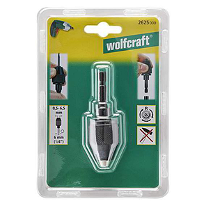Швидкозатискний свердлильний патрон 6,5 мм 1/4" Wolfcraft (2625000), фото 4