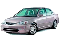 Дефлектори вікон (вітровики) для Acura EL 2001-2005