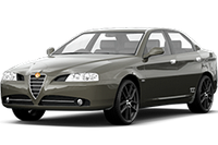 Хром накладки на пороги для Alfa Romeo 166 1998-2004