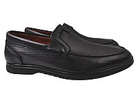Туфли мужские из натуральной кожи, на низком ходу, черные, Cosottinni, 45