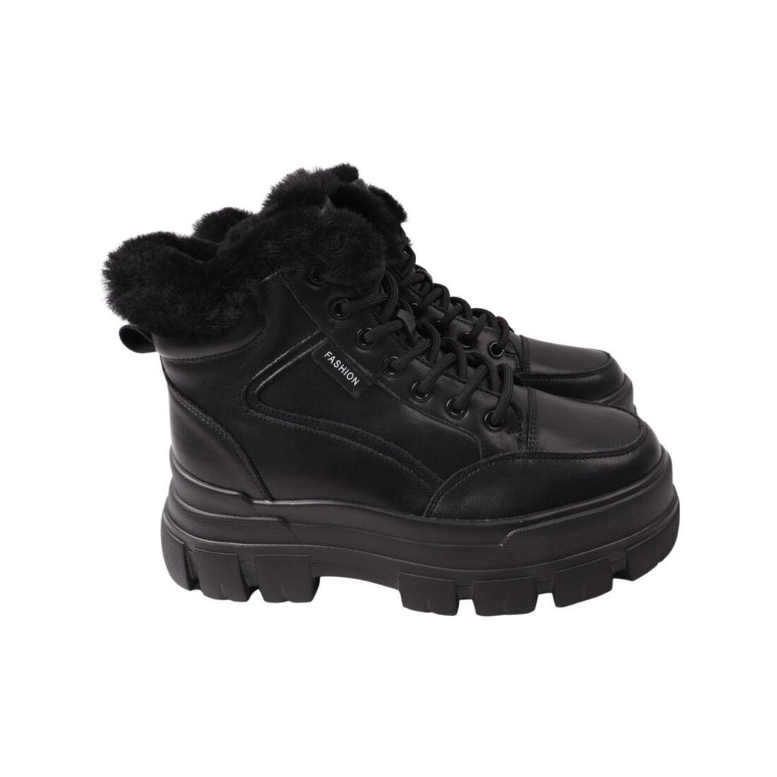 Черевики жіночі Farinni чорні натуральна шкіра, 39, фото 1