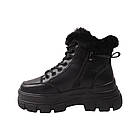 Черевики жіночі Farinni чорні натуральна шкіра, 39, фото 2