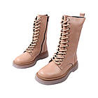 Черевики жіночі Trio бежеві натуральна шкіра, 36, фото 5