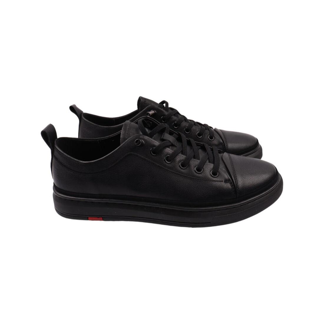 Кеди чоловічі Berisstini чорні натуральна шкіра, 44, фото 1