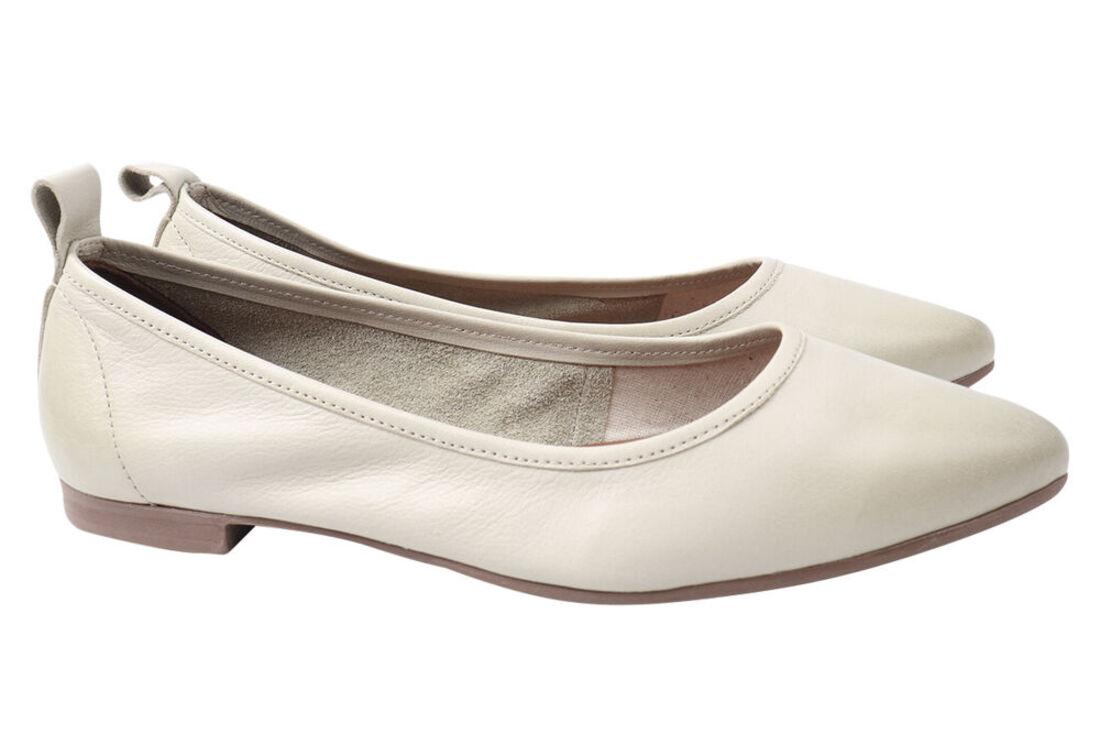 Туфлі жіночі з натуральної шкіри, на низькому ходу, колір сірий, Bueno, 38