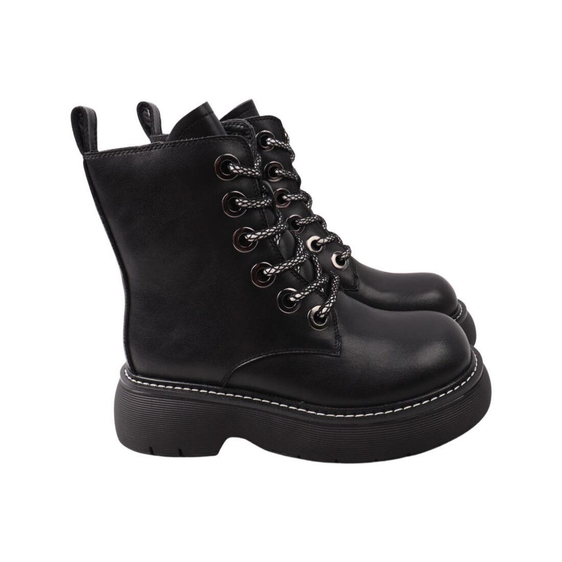 Черевики жіночі Oeego чорні натуральна шкіра, 37, фото 1