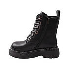 Черевики жіночі Oeego чорні натуральна шкіра, 37, фото 2