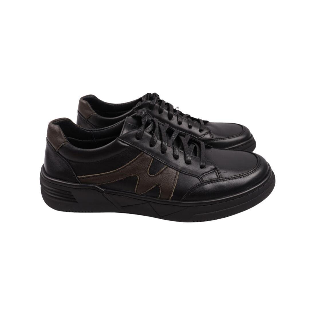 Кеди чоловічі Vadrus чорні натуральна шкіра, 43, фото 1