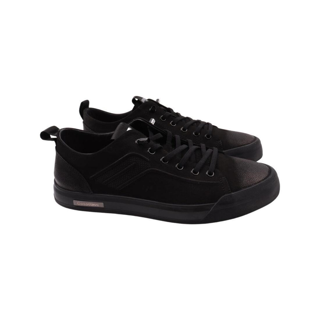 Кеди чоловічі Cosottinni чорні нубук, 40, фото 1