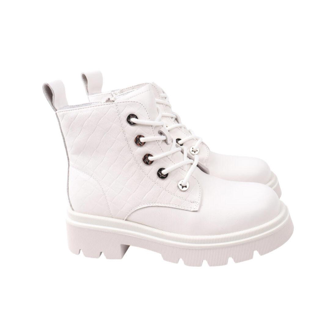 Черевики жіночі Berkonty білі натуральна шкіра, 40, фото 1