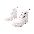 Черевики жіночі Berkonty білі натуральна шкіра, 40, фото 5