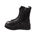 Черевики жіночі Aquamarin чорні натуральна шкіра, 39, фото 2