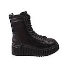 Черевики жіночі Aquamarin чорні натуральна шкіра, 39, фото 3