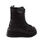 Черевики жіночі Aquamarin чорні натуральна шкіра, 39, фото 4