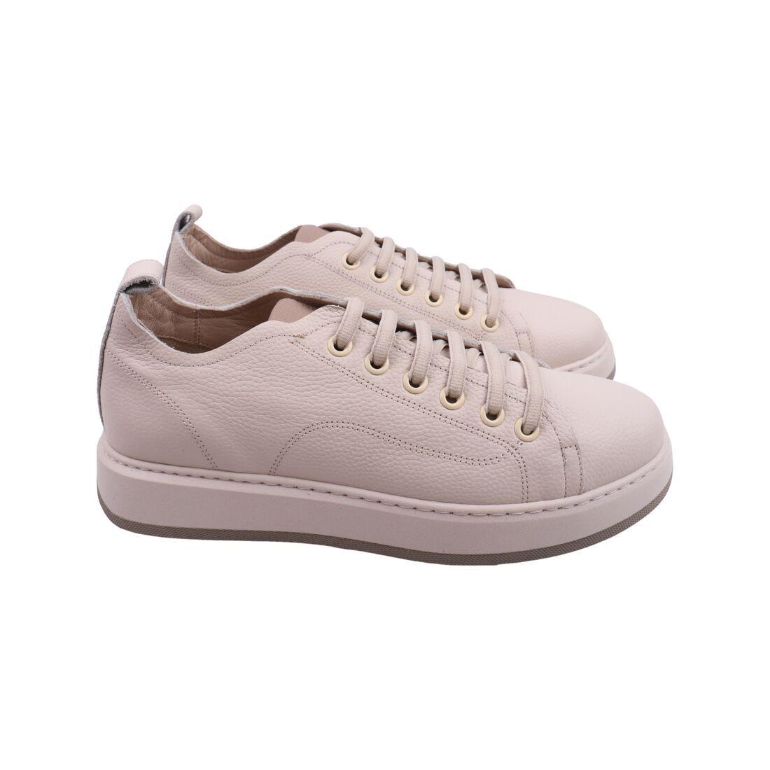 Кеди жіночі Aquamarin бежеві натуральна шкіра, 37, фото 1