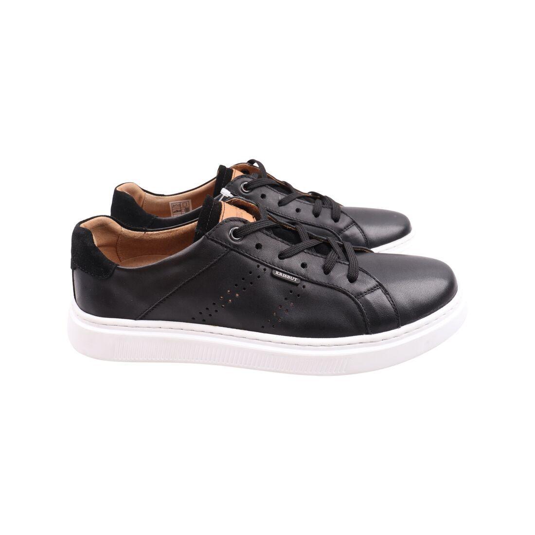 Кеди чоловічі Krisbut чорні натуральна шкіра, 45, фото 1