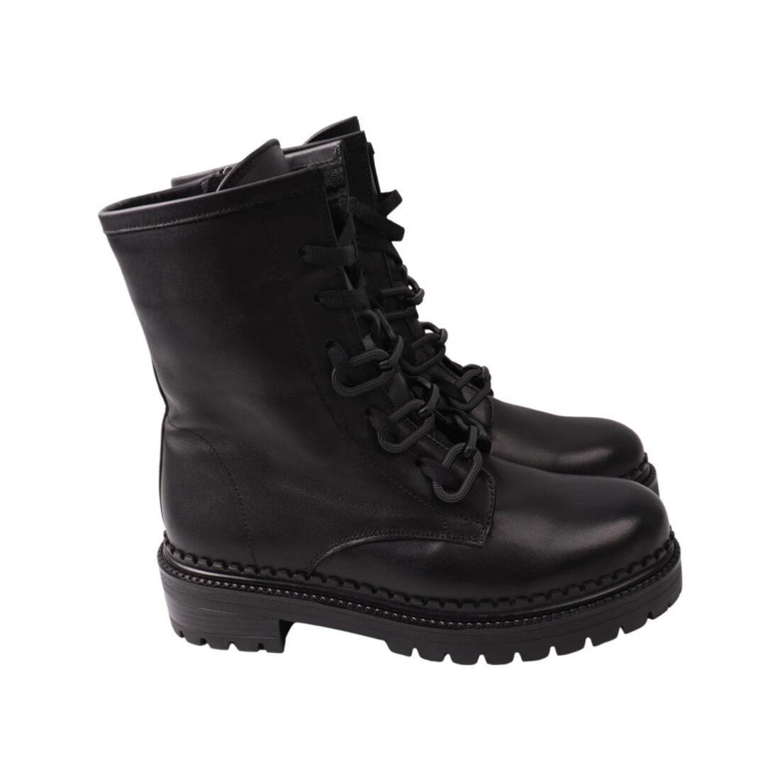 Черевики жіночі Aquamarin чорні натуральна шкіра, 36, фото 1