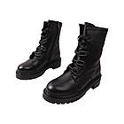 Черевики жіночі Aquamarin чорні натуральна шкіра, 36, фото 5