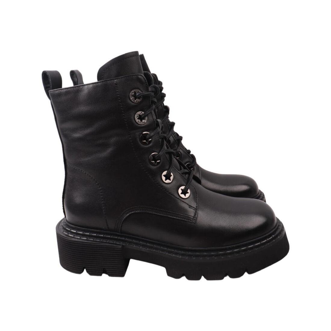 Черевики жіночі Geronea чорні натуральна шкіра, 37, фото 1