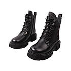 Черевики жіночі Geronea чорні натуральна шкіра, 37, фото 5