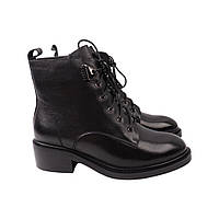 Черевики жіночі Vidorcci чорні натуральна шкіра, 35