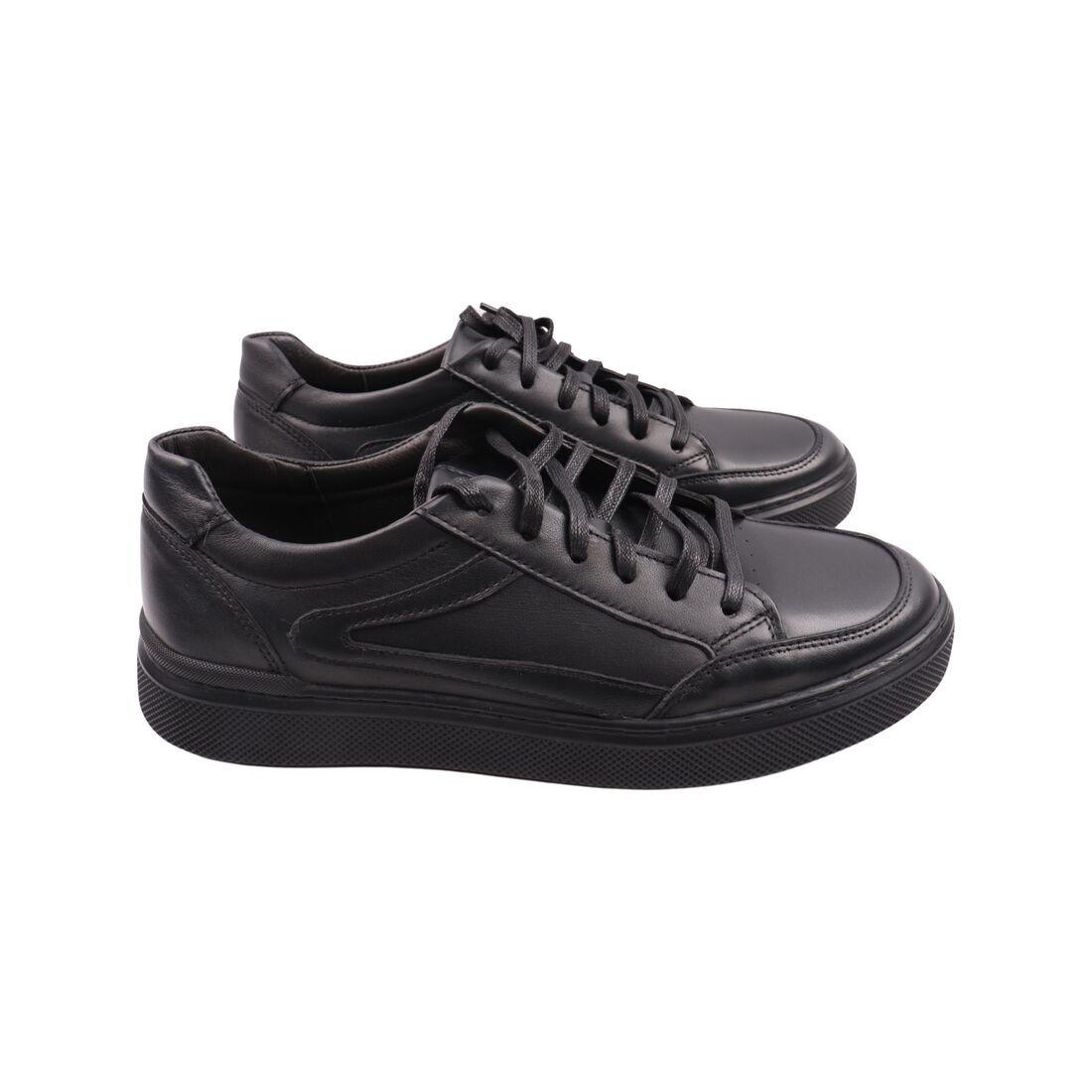 Кеди чоловічі Vadrus чорні натуральна шкіра, 42, фото 1