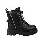 Черевики жіночі Nina Mosconni чорні натуральна шкіра, 37, фото 3