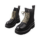 Черевики жіночі Berkonty чорні натуральна шкіра, 37, фото 5