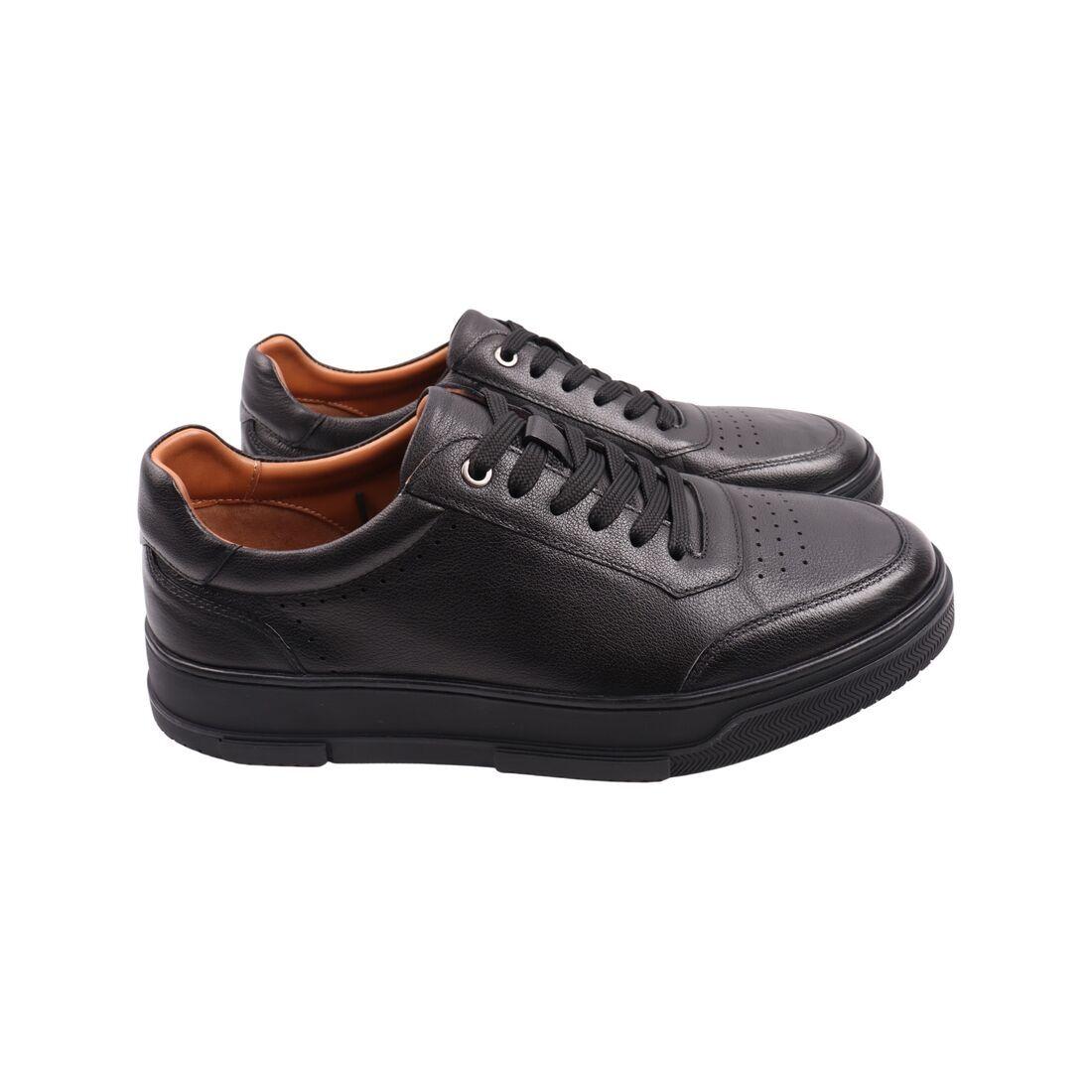 Кеди чоловічі Emillio Landini чорні натуральна шкіра, 44, фото 1