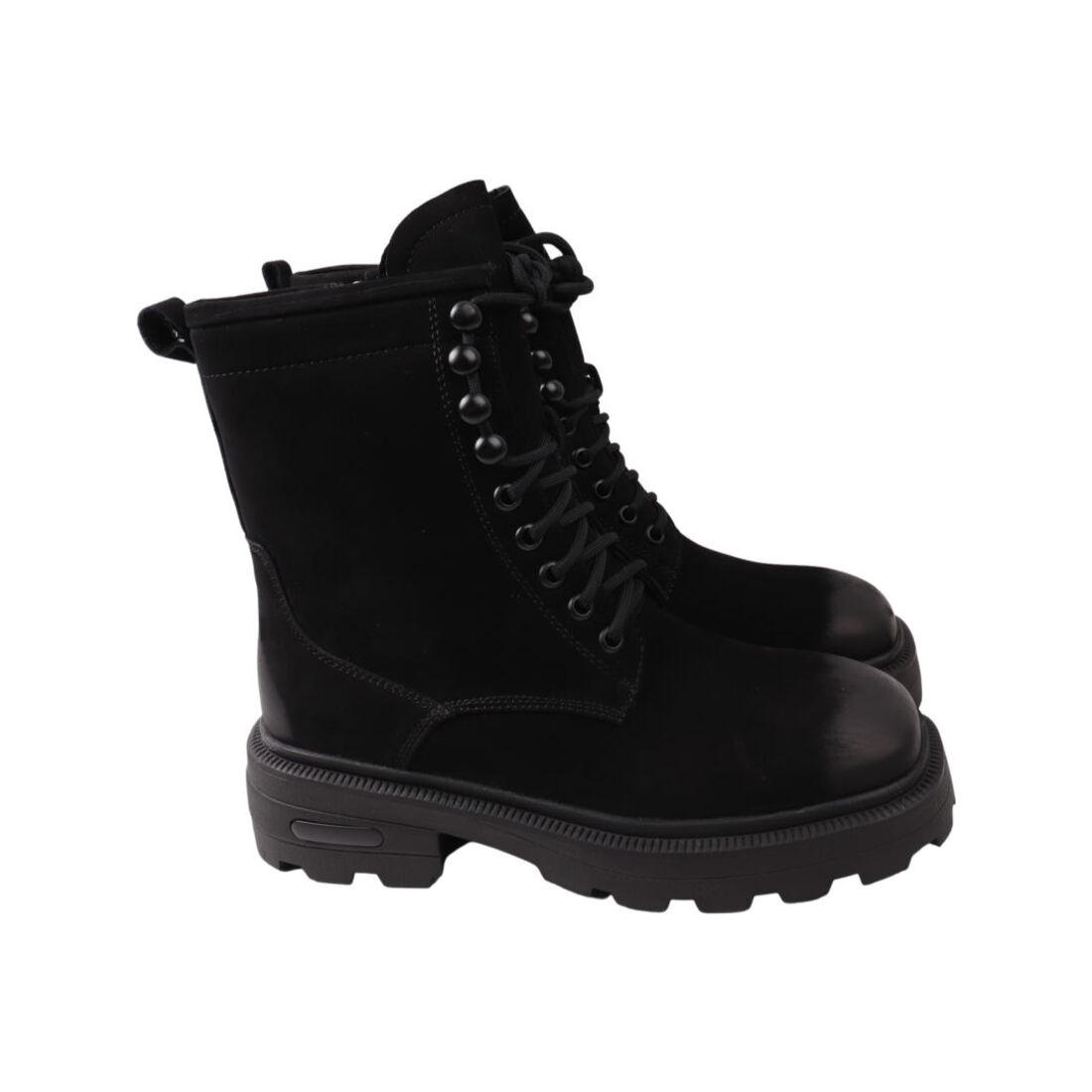 Черевики жіночі Brocoly чорні натуральна замша, 37, фото 1