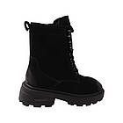 Черевики жіночі Brocoly чорні натуральна замша, 37, фото 4