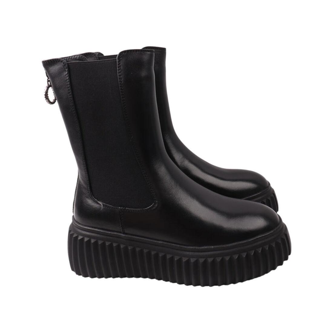 Черевики жіночі Oeego чорні натуральна шкіра, 40, фото 1