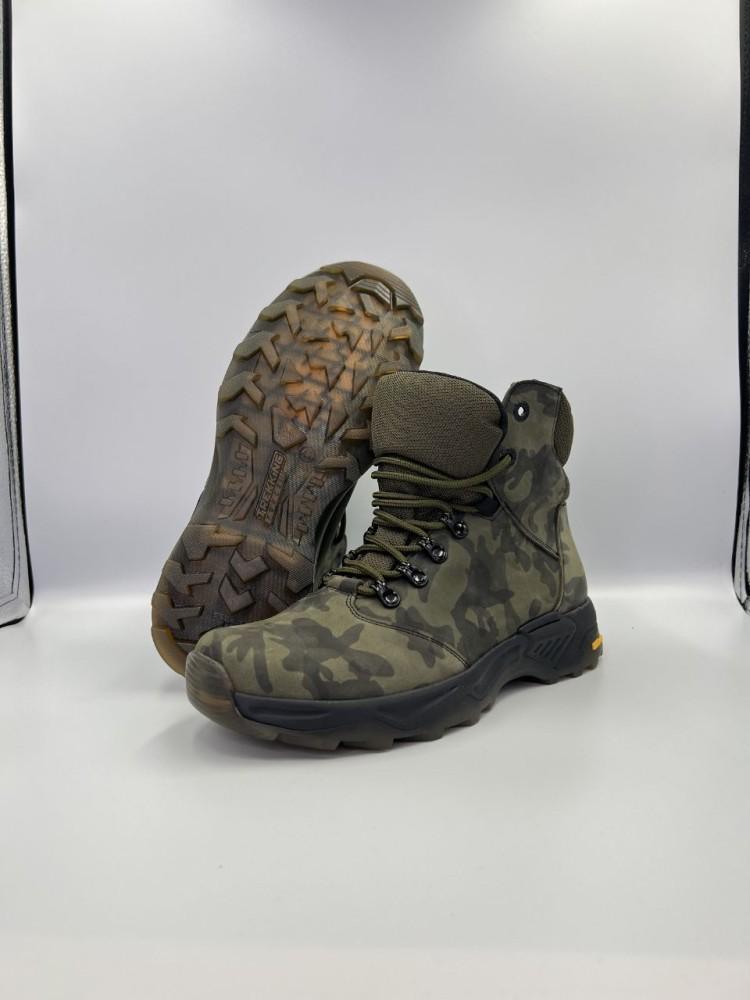 Тактичні ботінки колір олива / камуфляш, фото 1
