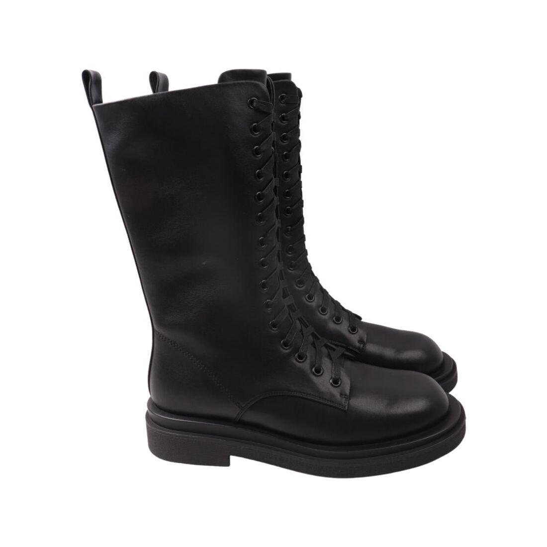 Черевики жіночі Oeego чорні натуральна шкіра, 40, фото 1