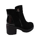 Черевики жіночі Savio чорні натуральна замша, 39, фото 4