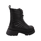 Черевики жіночі Beratroni чорні натуральна шкіра, 38, фото 4