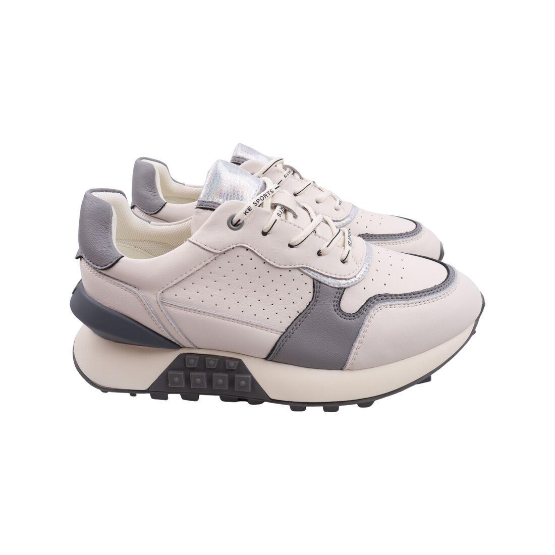 Кросівки жіночі Geronea молочні натуральна шкіра, 40, фото 1