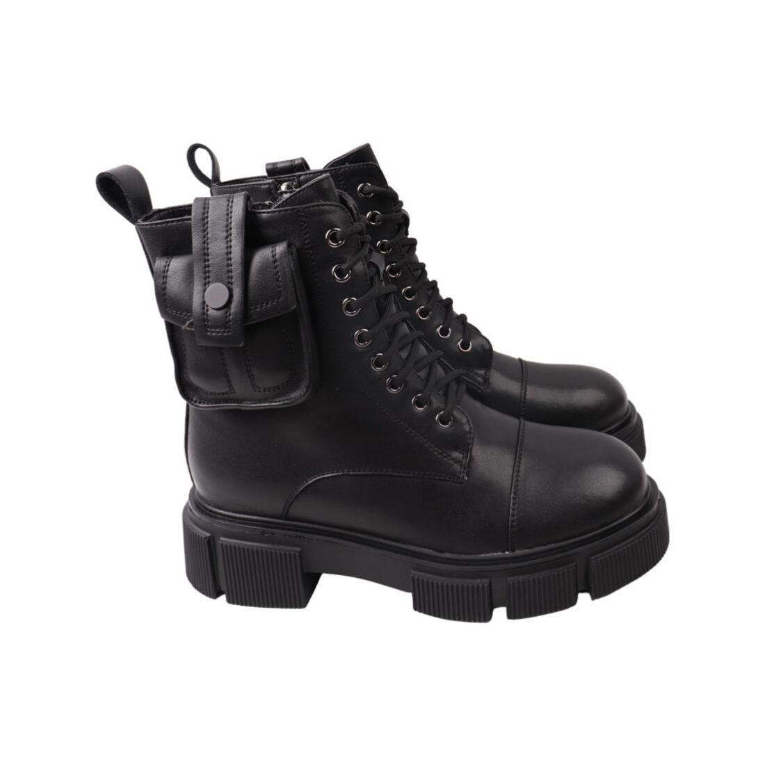 Черевики жіночі Nina Mosconni чорні натуральна шкіра, 36, фото 1