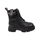 Черевики жіночі Nina Mosconni чорні натуральна шкіра, 36, фото 3