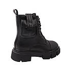 Черевики жіночі Nina Mosconni чорні натуральна шкіра, 36, фото 4