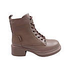 Черевики жіночі Melanda капучіно натуральна шкіра, 40, фото 3