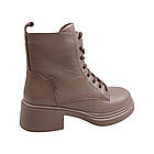 Черевики жіночі Melanda капучіно натуральна шкіра, 40, фото 4