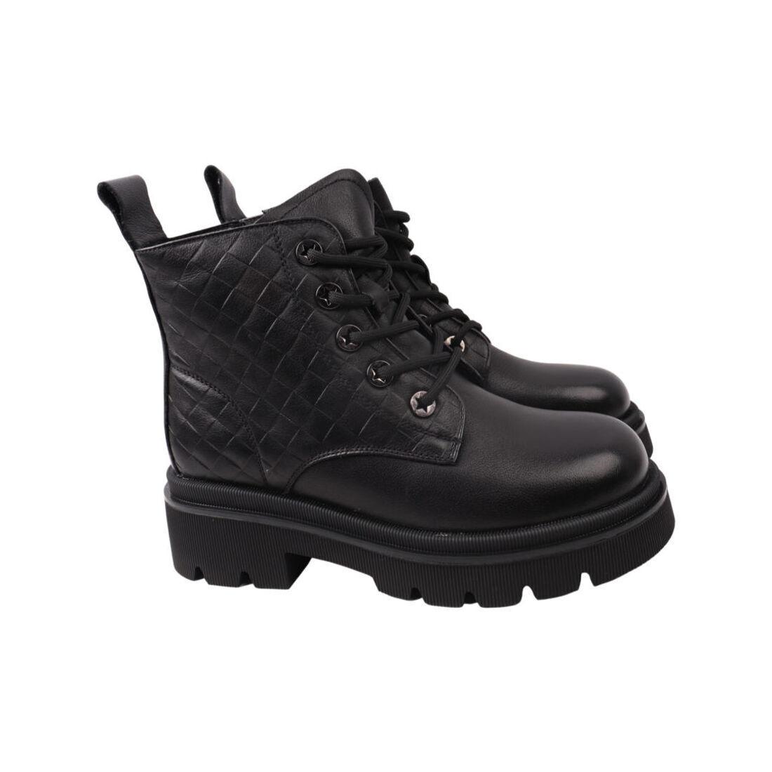 Черевики жіночі Berkonty чорні натуральна шкіра, 38, фото 1