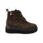 Черевики жіночі Vadrus зелені нубук, 39, фото 3