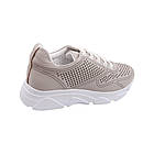 Кросівки жіночі Aquamarin капучіно натуральна шкіра, 40, фото 4