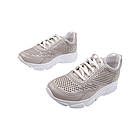 Кросівки жіночі Aquamarin капучіно натуральна шкіра, 40, фото 5