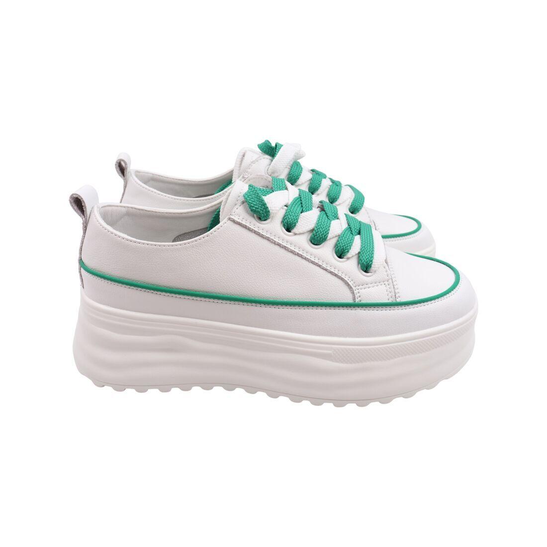 Кеди жіночі Gifanni білі натуральна шкіра, 39, фото 1